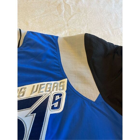 Las Vegas 51’s Size Large Vintage Button Up Jacket Diamond MILB Aviators Stars N - Picture 5 of 9